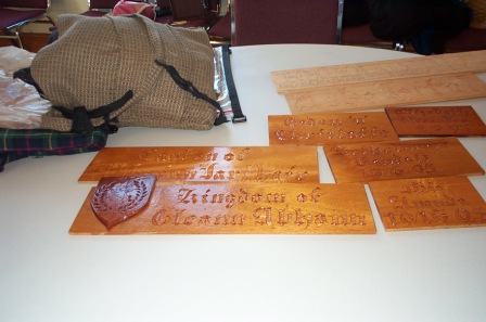 Wooden signs by Lord Watkyn of Kent